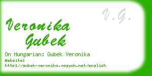 veronika gubek business card